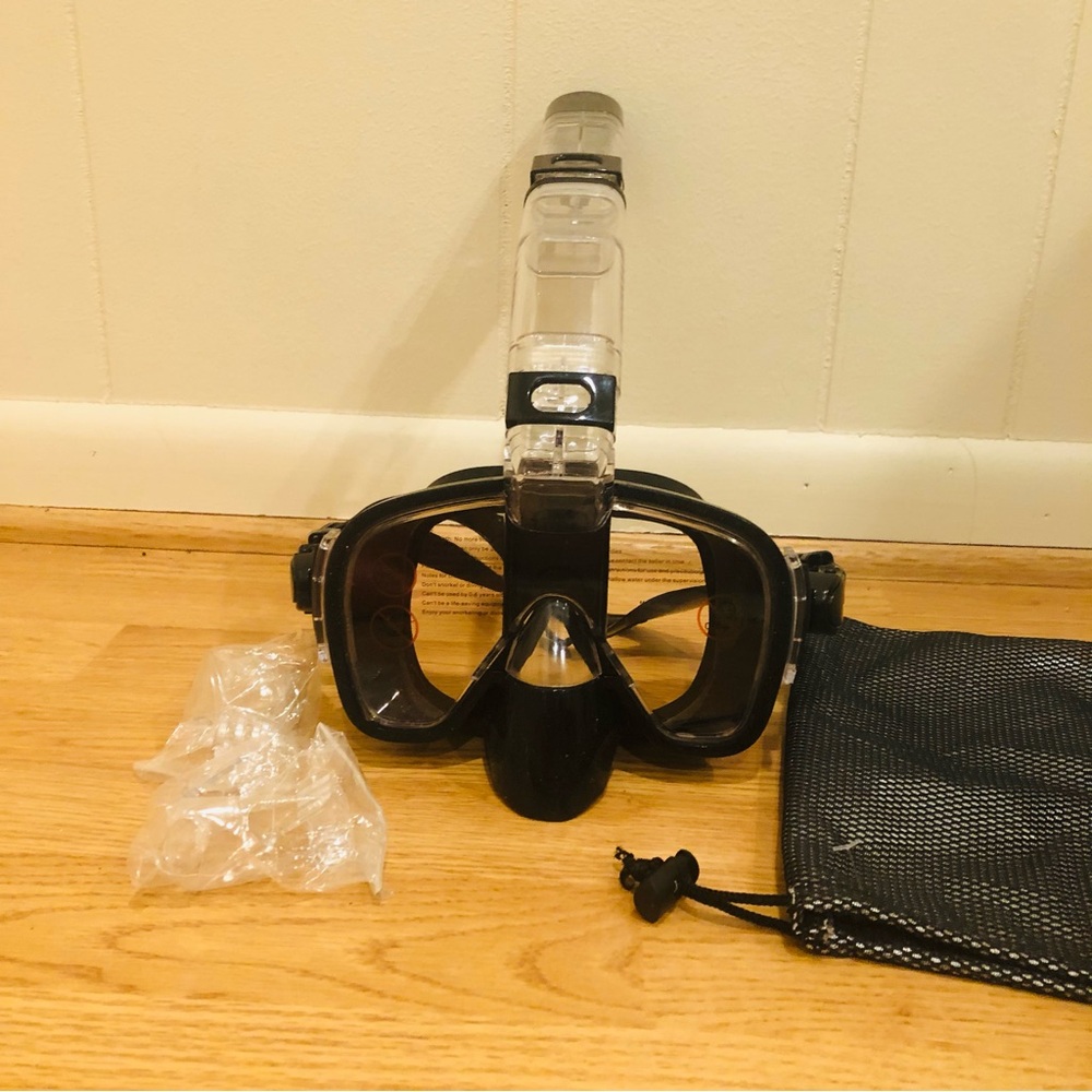 Men's Black Snorkel Set